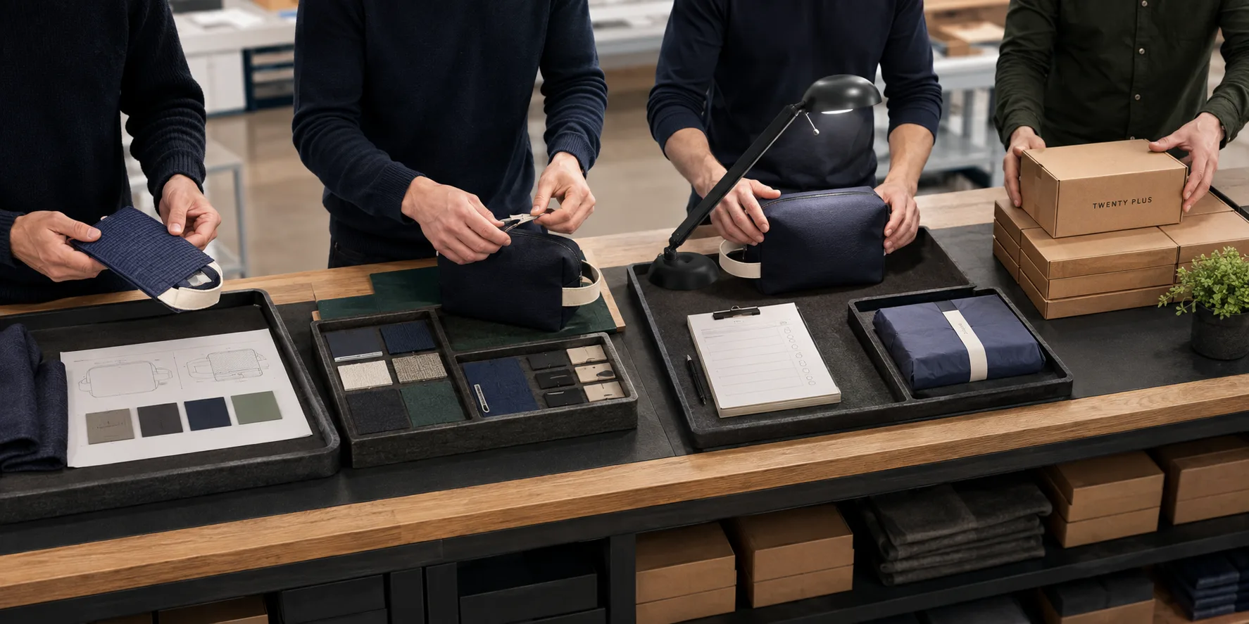 Twenty Plus quality review, customization and delivery preparation
