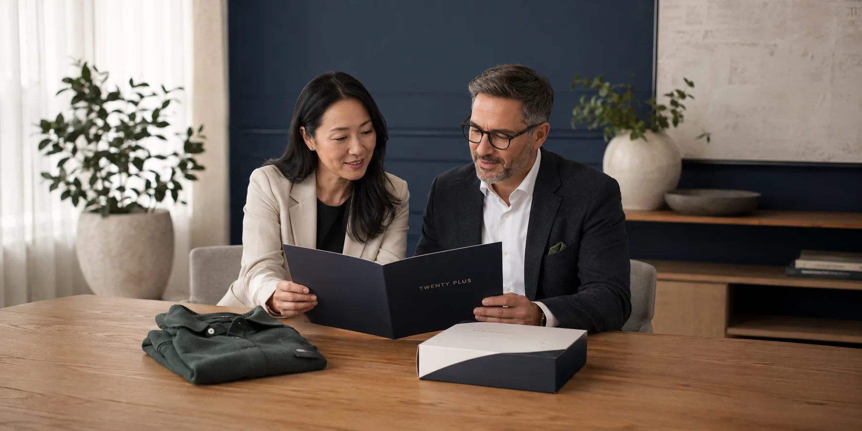 Twenty Plus advisor providing personal brand consultation and product guidance